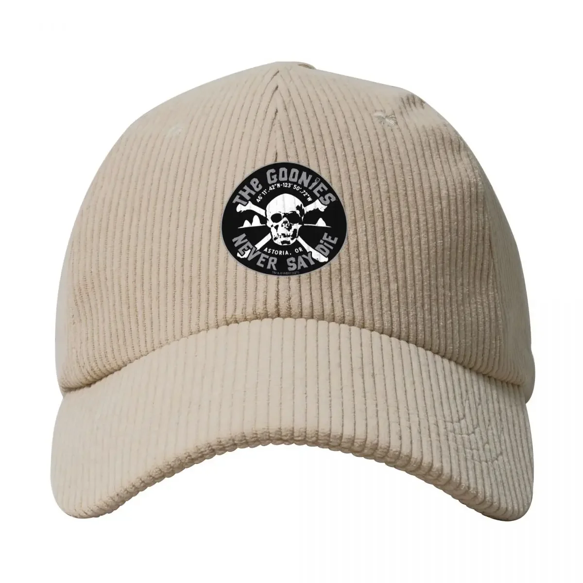 Вельветовая Бейсболка унисекс с надписью Never Say Die