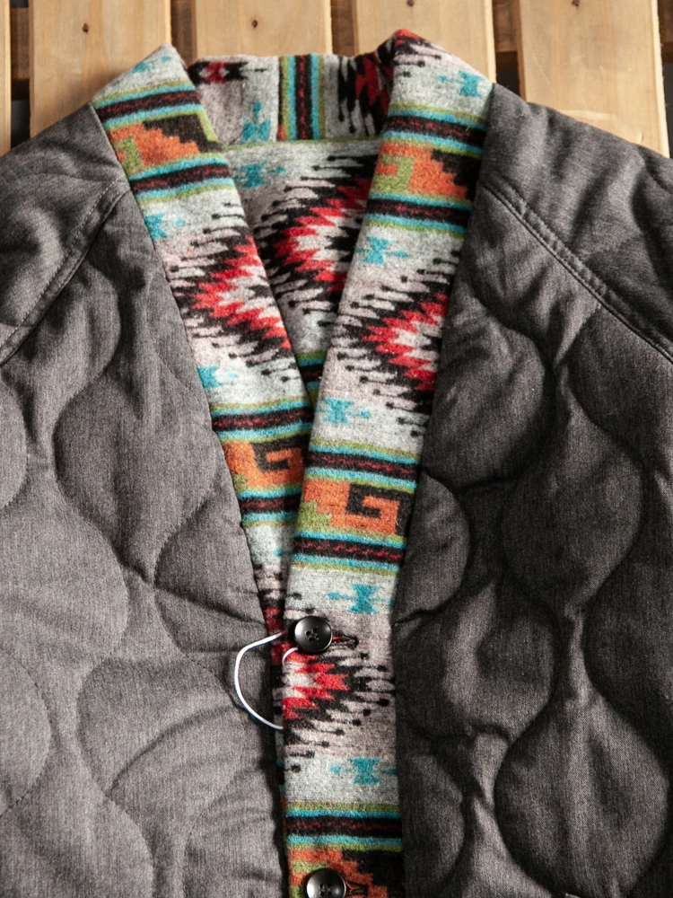 Дизайн халата японская мода ретро этническая двусторонняя одежда плотный