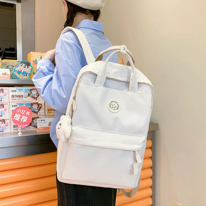 Sense-mochila escolar portátil de diseño japonés para mujer, bolsa de ordenador de...