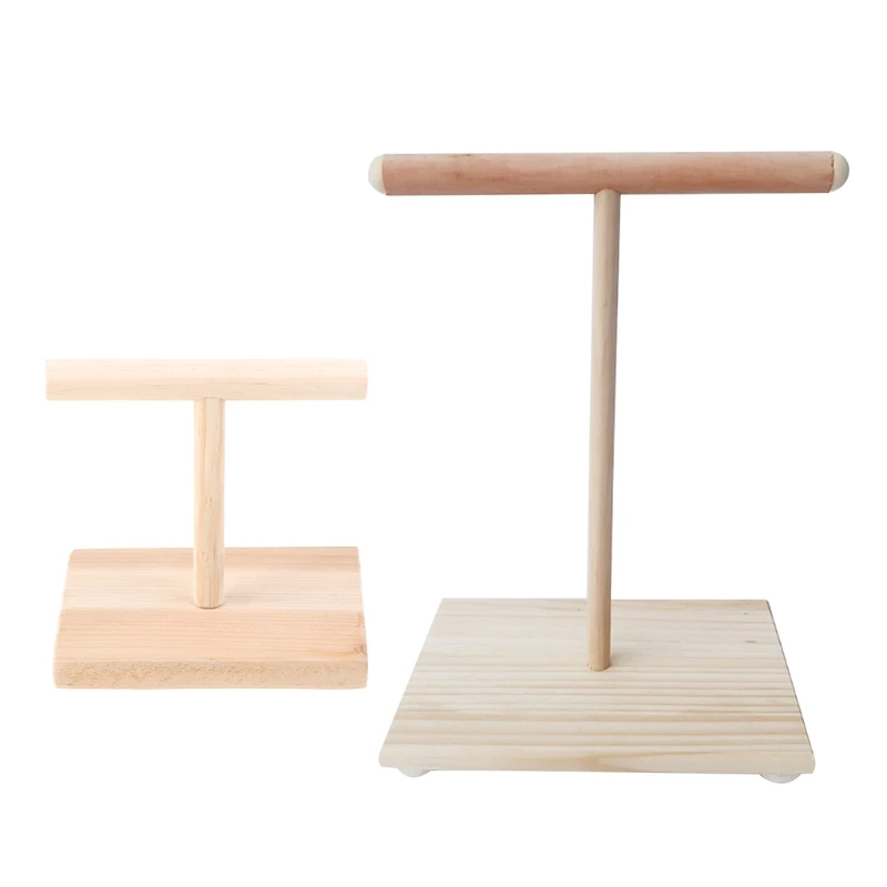 

Wooden Parrot Perch for T Stand for Play Platform Bird Training Paw Grinding Toys Pet Cockatiel Cage Nest