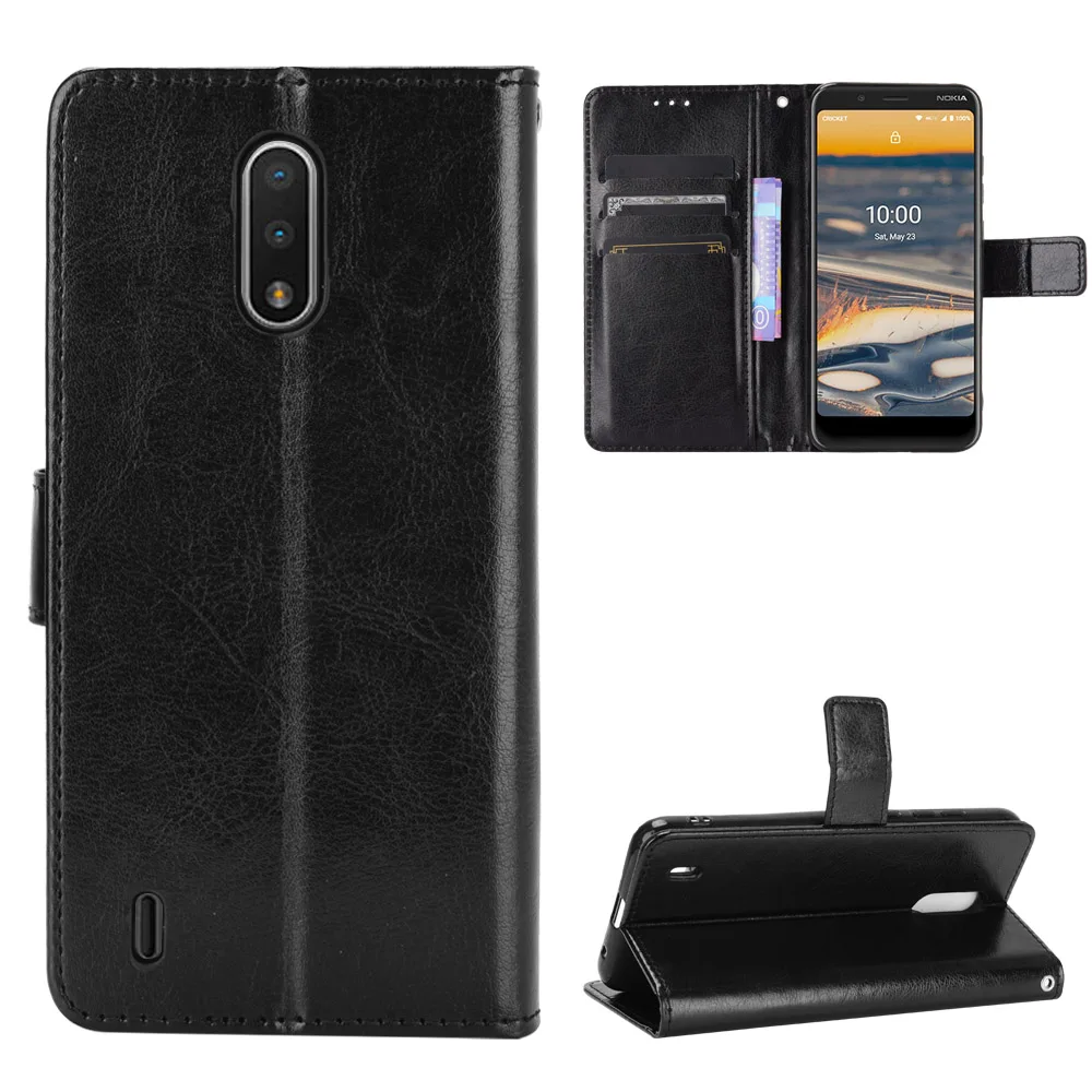 Flip Wallet PU Leather Case for Nokia C2 Tava/Nokia Tennen/N