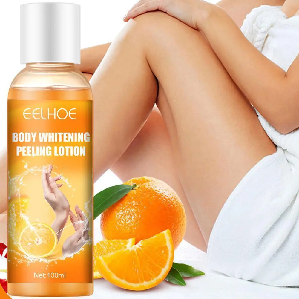 Orange Peeling Gel Skin Finger Knee Armpit Dark Spots Brighten Exfoliating Cream Body Whitening Peeling Lotion Skin Care Product