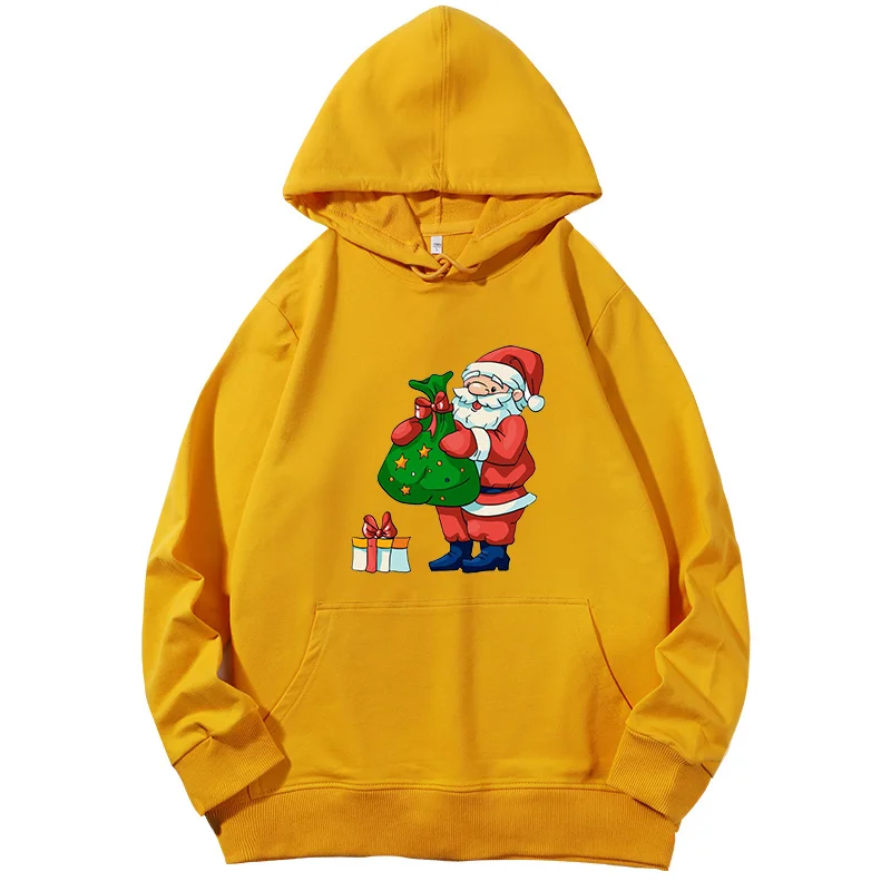 Christmas Day Yes Virginia There Is A Santa Claus Christmas Ornament for graphic Hooded sweatshirts cotton Sweatshirts for women