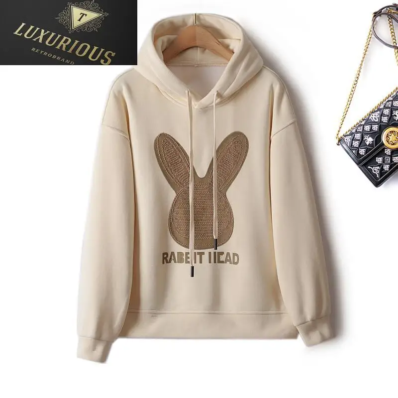 

Толстовка женская утепленная с капюшоном, на весну/осень, 4XL