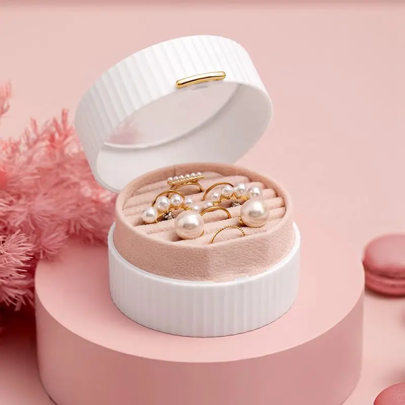 

Портативный органайзер для ювелирных изделий, бытовой дорожный бокс для хранения серег, ожерелий, колец, миниатюрные подарочные коробки