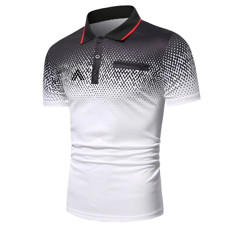 

Men's Summer Casual Short Shirt Lapel Collar Polo Shirt