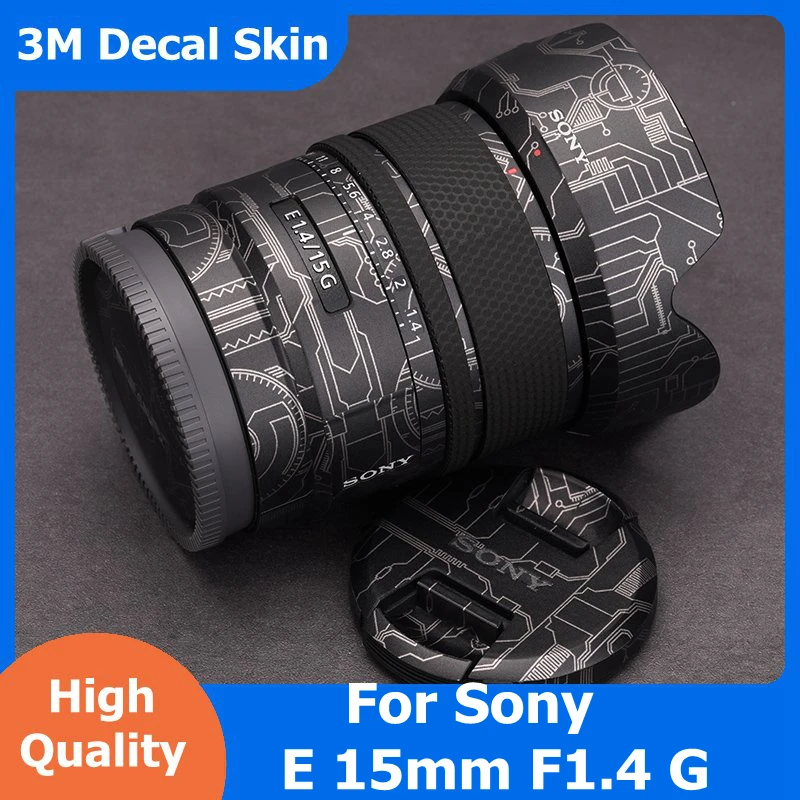 

For Sony E 15mm F1.4 G Decal Skin Vinyl Wrap Film Camera Lens Body Protective Sticker Coat E15mm 15 1.4 F/1.4 F1.4G SEL15F14G
