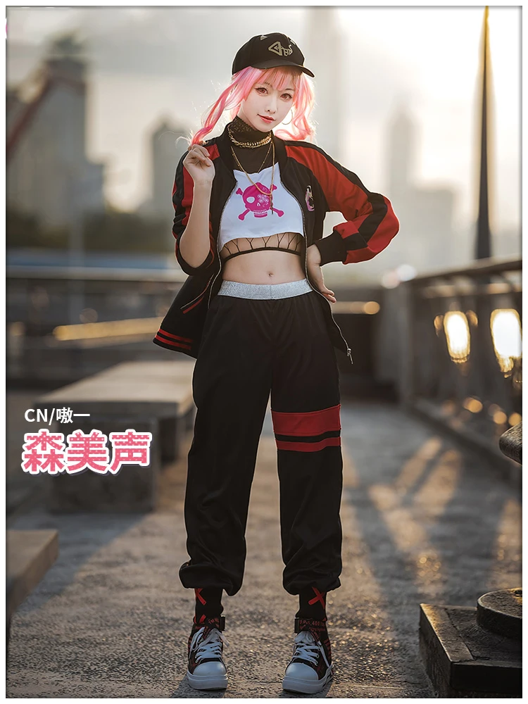 

Hololive VTuber Косплей-костюмы Мори каллиопа, милый костюм YouTuber, топ, брюки, пальто, шляпа, Хэллоуин, карнавальные униформы на заказ