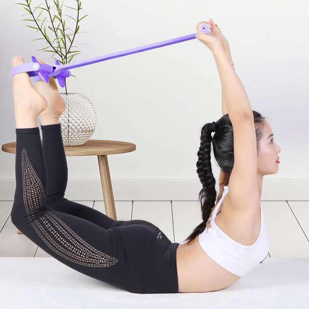 

Exerciser Equipments Gym Training TPR Pilates Yoga Tension Training Sit-up Pedal Rally Pull Rope Fitness Equipment