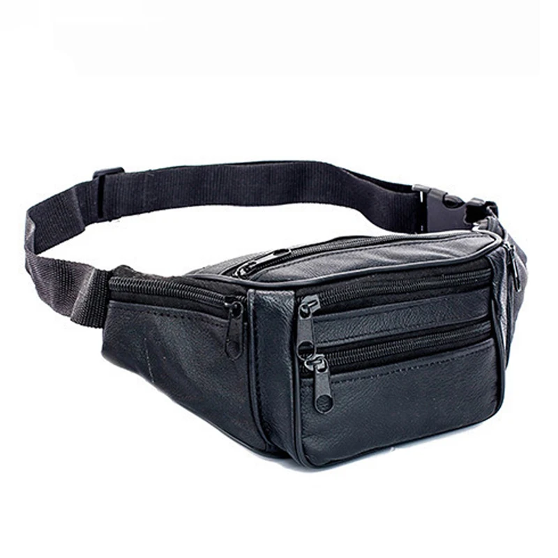 

Pouch Pack Waist Mens Bag Waist Genuine Waist Pack Bag Bag Bag Leather Men Men Phone Belt Pack For Fanny Chain Waist Funny