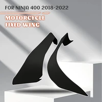 motorcycle accessories for kawasaki ninja ninja400 2018 2019 2020 2021 2022 aerodynamic spoiler winglets fixed wing windshield