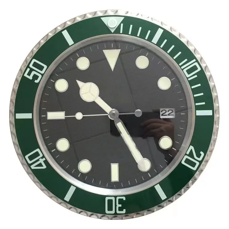 Роскошные настенные часы Rol olex Design Metal Art большие дешевые цифровые светящиеся