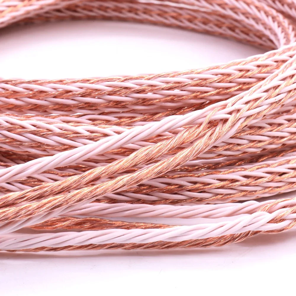 Пара 12TC-кабелей для динамиков Hi-Fi с 2 штекерами типа банан на 4 разъема Hi-end OCC