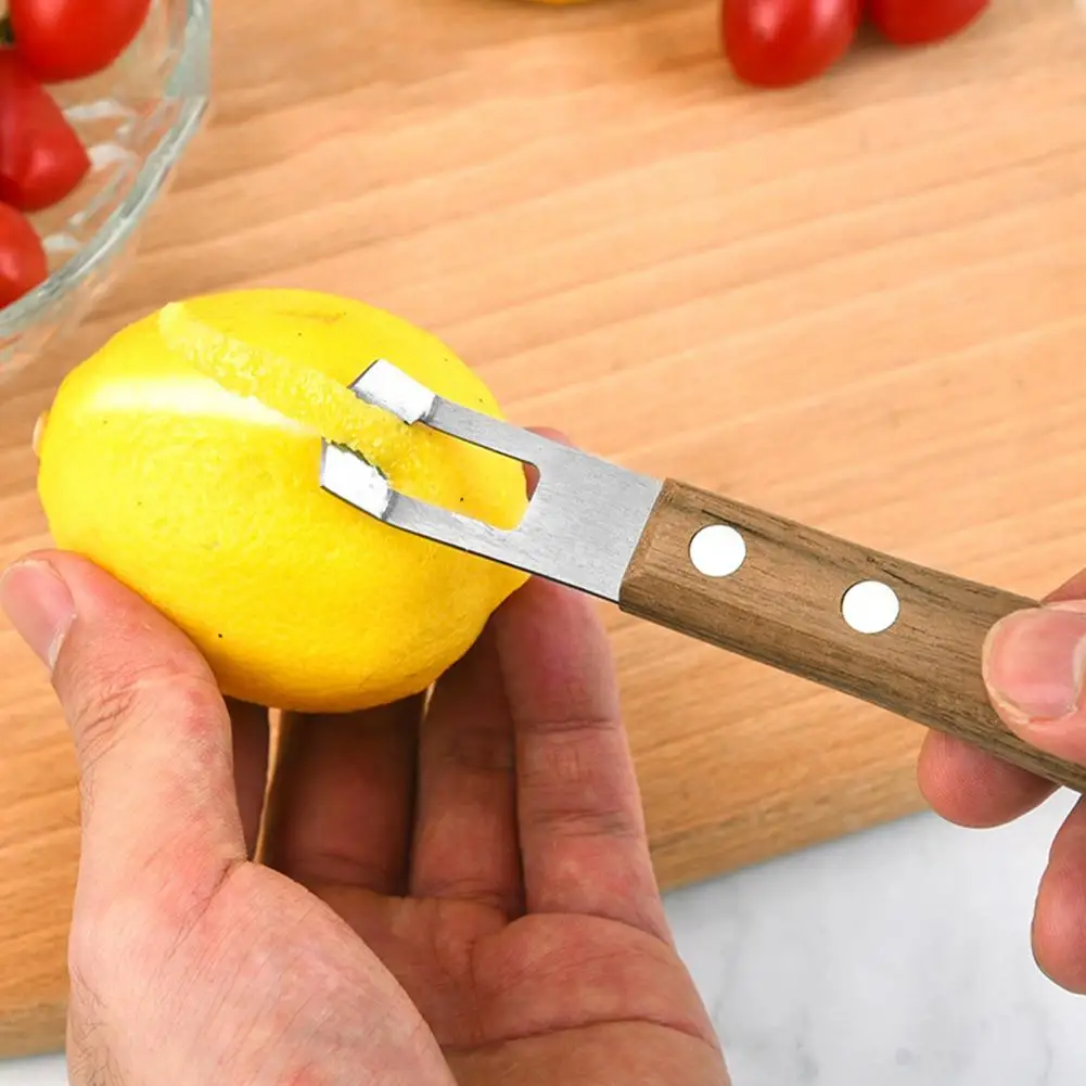 

Fruit Grater Steel Stainless Lemon Zester Shredder Vegetable Peeler Wooden Handle Slicer Julienne Butter Cheese Kitchen Tools