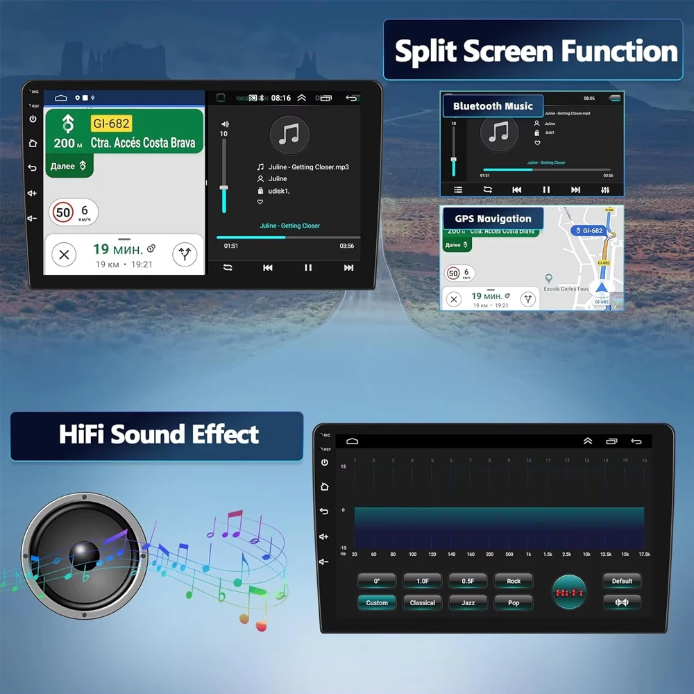 2 Din Android 14 автомобильный радиоприемник мультимедийный видеоплеер для Toyota Camry 7 XV 40
