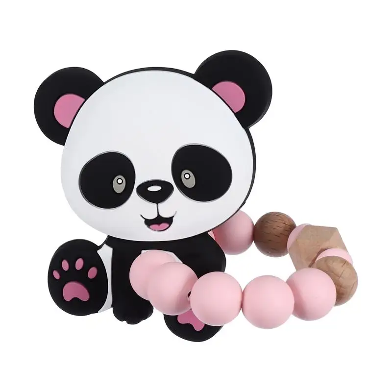 

1Pc Silicone Panda Teether Durable Soothing Teething Toy Baby Molar Teeth Tool