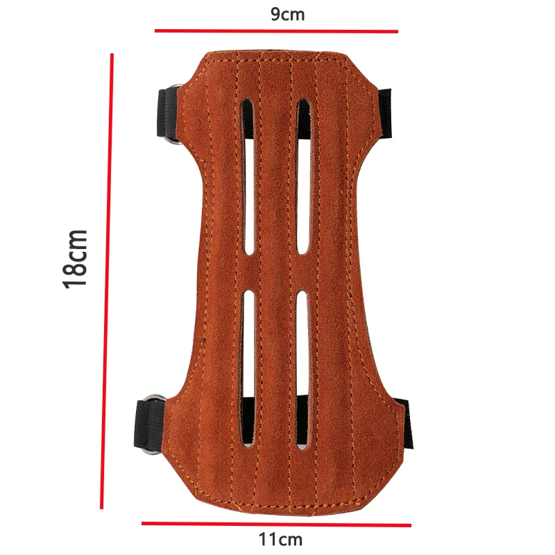 1piece Archery Arm Guuard suede Hunting Arm Forearm Protector for Recurve Bow Shooting target Accessories