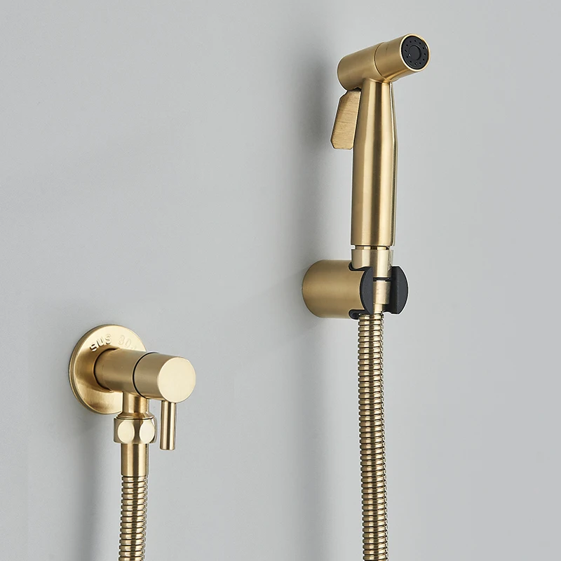 Портативный Черный Смеситель Для Биде Унитаза И Из Нержавеющей Стали