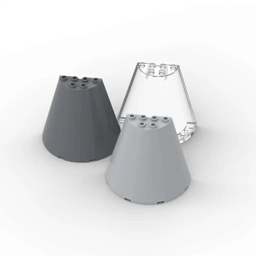 MOC 1 шт. 47543 конус половина 8x4x6 Набор строительных блоков шланг