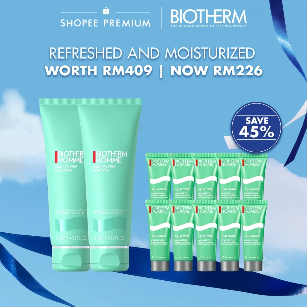 

Biotherm Homme Aquapower Refreshing Cleanser Duo Set