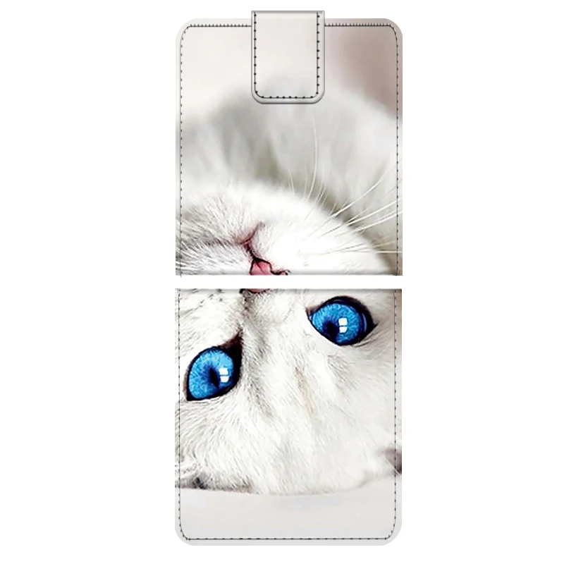 Модный кожаный флип-чехол для Samsung ZFlip 5 6 5G сумка-держатель карт-кошелька Galaxy Z Flip6