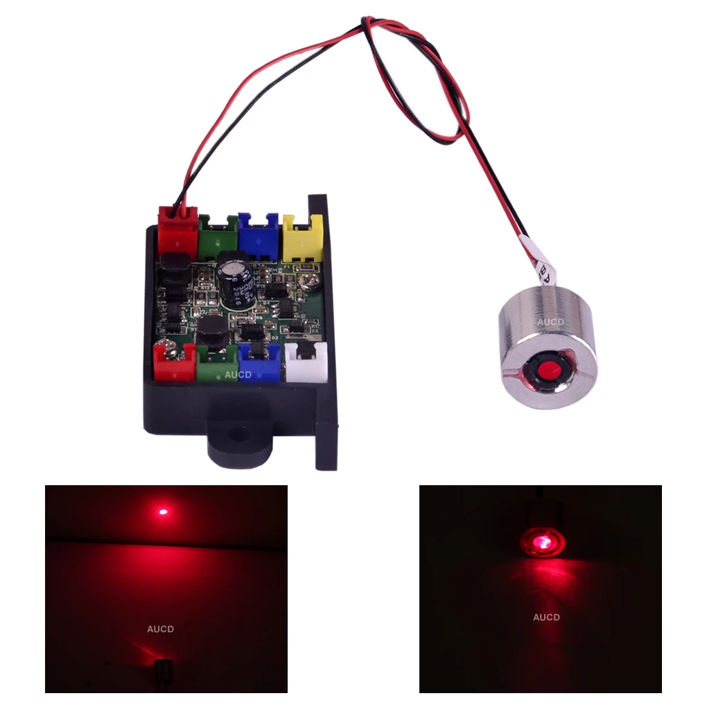 

18mm/0.7" Red 100mW 650nm R Laser Module Diode & TTL Drivers Board For Gunsight Disco DJ Beam Projector Stage Lights DPSS Parts