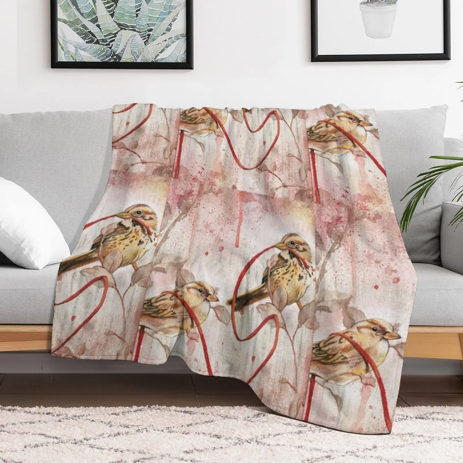 Спутанное ворсистое одеяло мягкое для декоративного дивана роскошное