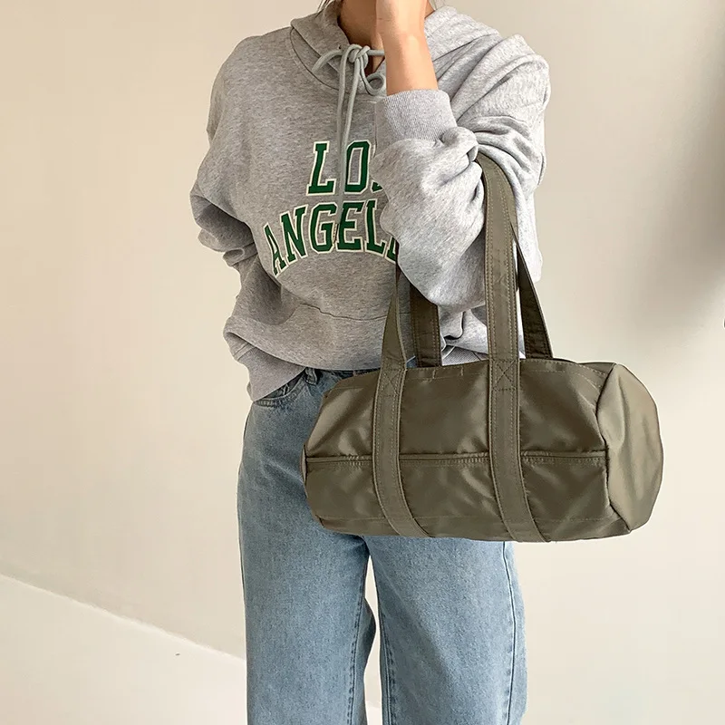 Новинка 22023 женские сумки модная сумка-цилиндр большой емкости для подмышек