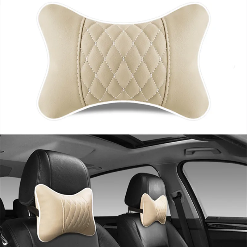 

Car Neck Pillows Car Seat Neck Pillow Headrest For Head Pain Relief Filled Cotton Universal Car Pillow Car Interior Accessories