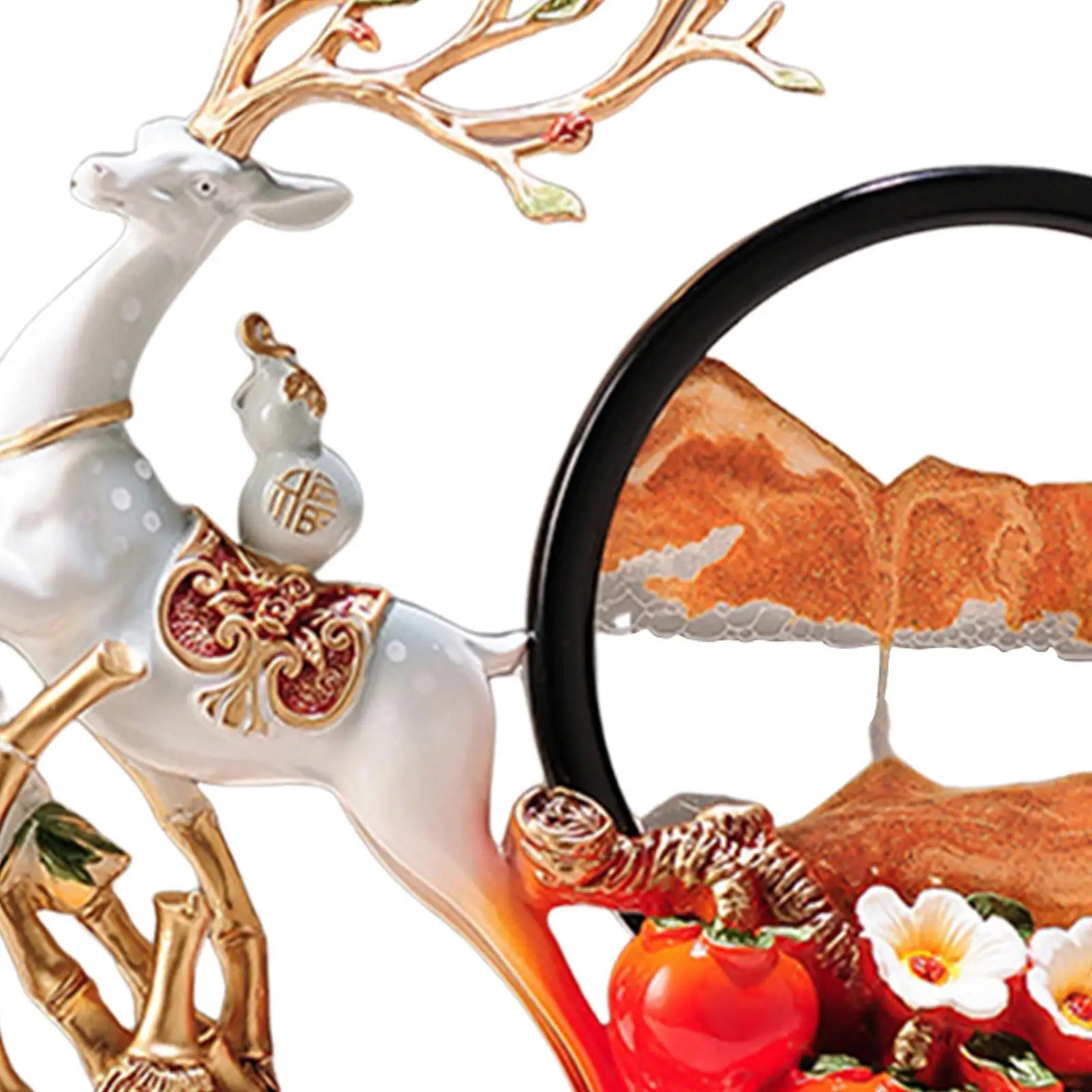 ПОДВИЖНЫЙ ПЕСОК Искусство Рисунок Декор олень скульптура Смола домашний декор