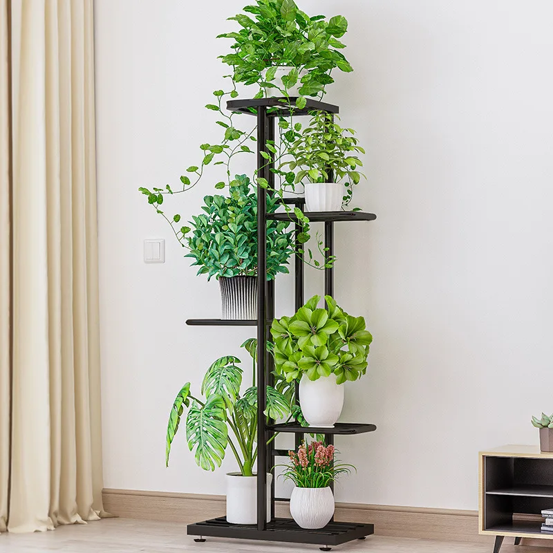 

Multi-layer Flower Stand Balcony Plant Stand Modern Minimalist Living Room Hanging Green Radish Rack for Plants Planter Stand