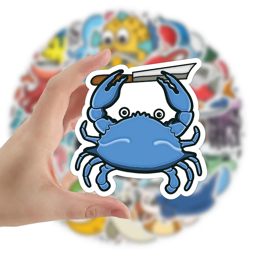 

Наклейки с забавными животными и ножом, 10/60 шт.