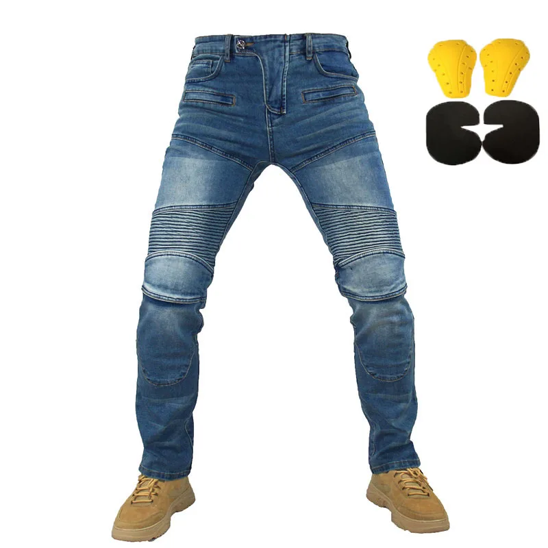 

Brand New PK718 Jeans Leisure Motorcycle Men's Off-road Outdoor Jean/cycling Pants With Protect Equipment Motorcycle Pants Man