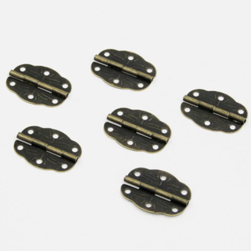 

Furniture Fitting Printed Oval Flower 6hole Iron Sheet Small Hinge Furniture Home Improvement Multifunction Plating HardwareTool