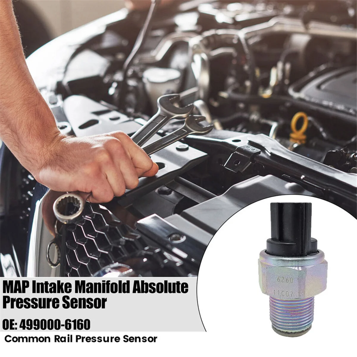 Датчик высокого давления Common Rail 499000 -6310 для двигателя Isuzu 4HK1 6HK1 John Deere 1210E 310K