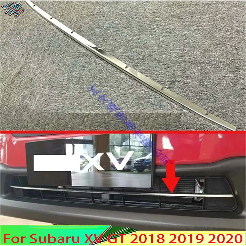 

Передняя решетка радиатора из нержавеющей стали для Subaru XV GT 2018 2019, декоративная Нижняя отделка, декоративный ободок