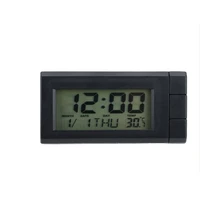 car digital clock thermometer mini auto watch month date backlight hud automotive decoration ornament car accessories wholesale