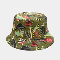 bucket hat men spring summer uv protection windproof animal wide brim cap for teenagers holiday