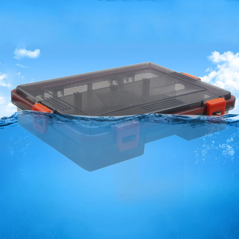 

Multi-function Fishing Bait Box Waterproof Fishing Tackle Storage Case Compartments Removable Dividers Fishing Gear Accessories