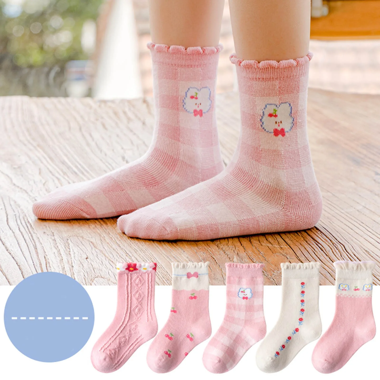 

Носки для девочек, осень и зима, свежие Мультяшные милые утепленные теплые удобные женские носки с изображением розового Пузырькового крол...