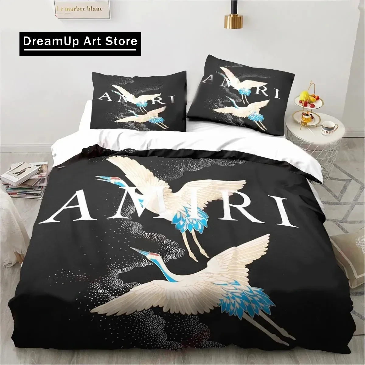 Комплект постельного белья с логотипом Amiris Graffiti для мальчиков и девочек Twin Queen King