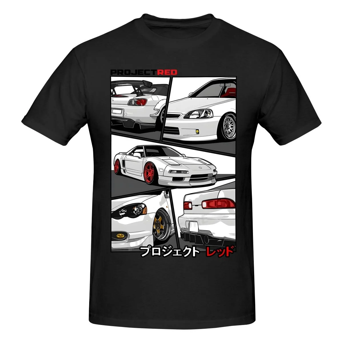 

S2k Integra Nsx Jdm T-Shirt For Men Automotive Sportcar Japan Drift Vehicle Novelty Pure Cotton Tee Shirt T Shirt Printed