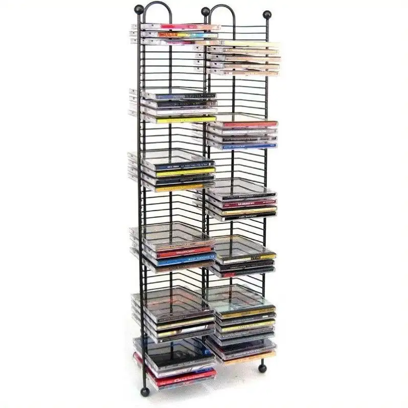 

100-CD Media Storage Rack Tower