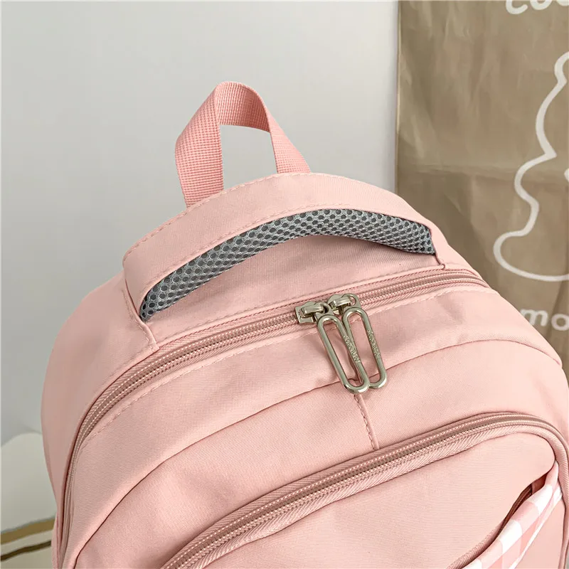 Trendy Fashion Casual Students Schoolbag New Shoulder Backpack Junior High School College Students Face Value Large Capacity Hun