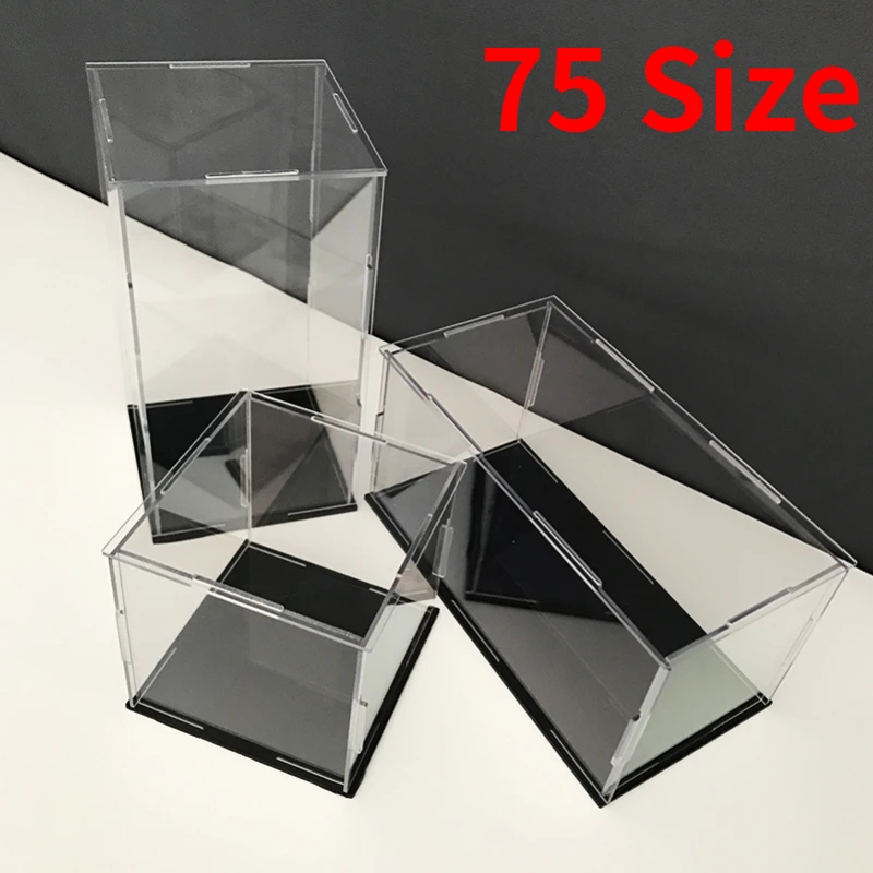 75 Size Custom Acrylic Display Box Handmade Doll Model Blind Box Toy Transparent Storage Box Display Stand Free Custom Size