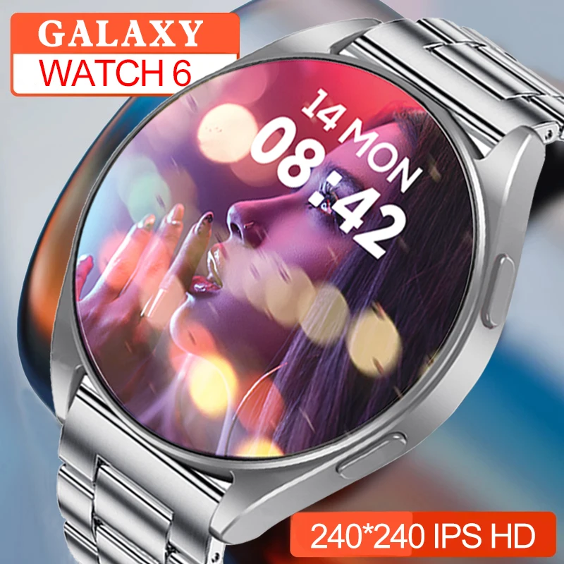

Смарт-часы для Samsung Galaxy Watch 6, новые женские Смарт-часы с сенсорным экраном 1,5 дюйма, класс водонепроницаемости IP67, 300 + пользовательский циферблат, мужские спортивные Смарт-часы