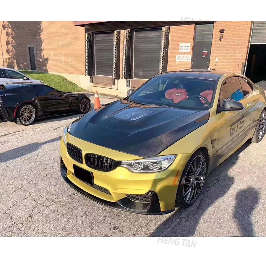 Для BMW M3 F80 M4 F82 F83 2014-2020 IM Style углеродное волокно автомобильный передний бампер