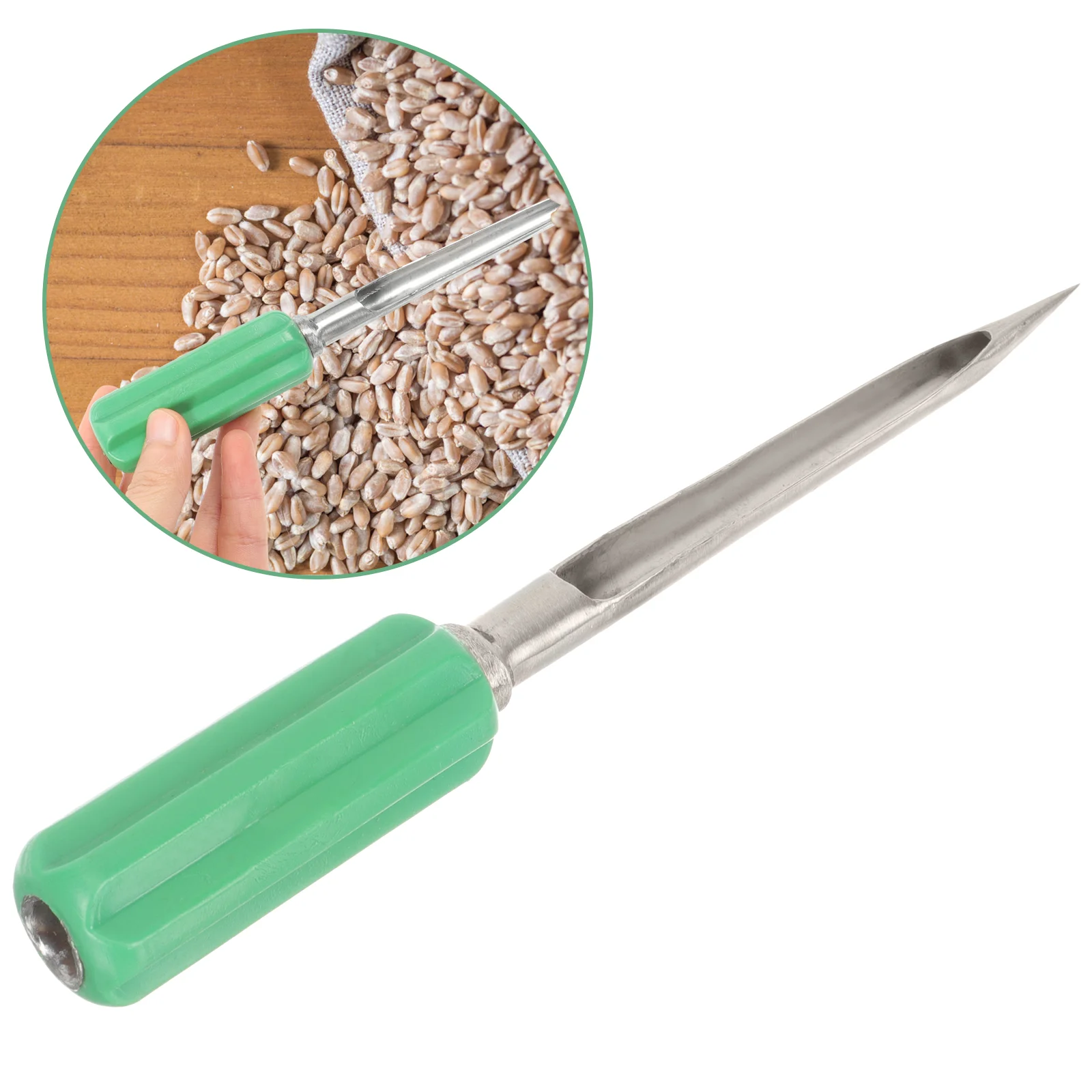 

Sampler Grain Probe Rice Sampling Metal Tool Corn Slots Sample Steel Sorghum Farm Multifunctional Stainless Cereal Garden Soil