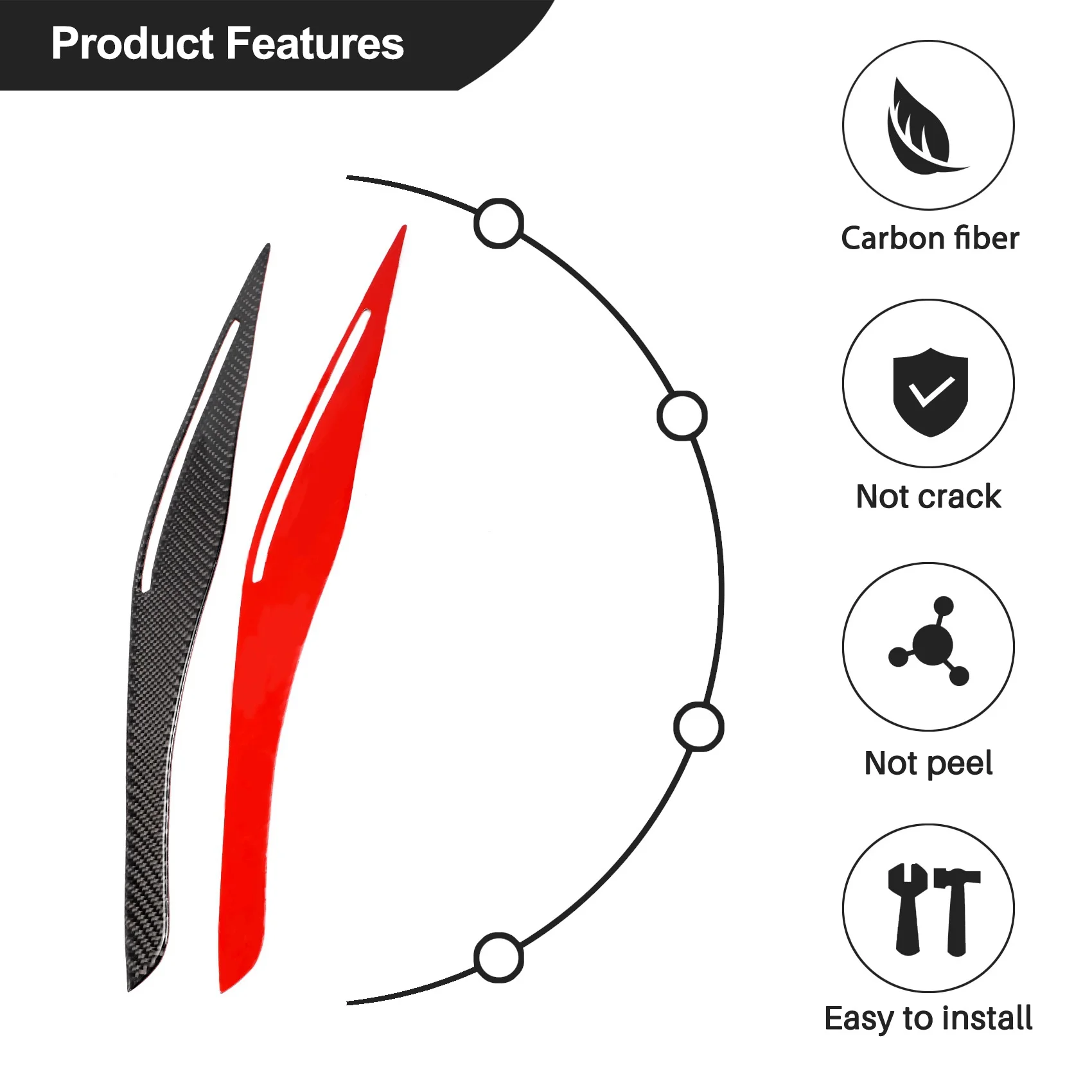 Наклейки на крышку для фар из углеродного волокна век брови накладка BMW E90 E91 328I 335I