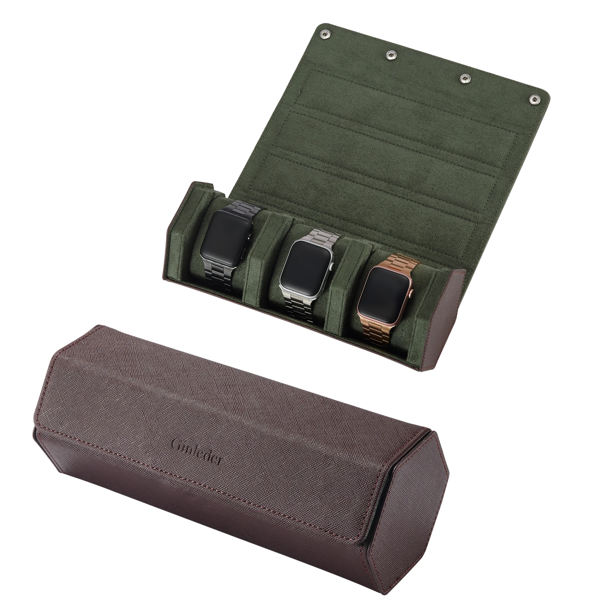 Кожаный чехол для часов PuWatch роскошная коробка дорожный Органайзер |